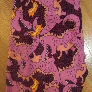 Reptar purple dinosaur Lularoe leggings dragon